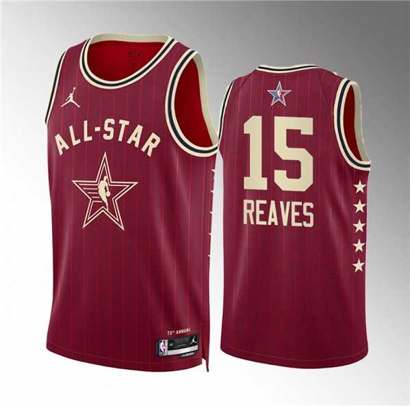 Men%27s 2024 All-Star #15 Austin Reaves Crimson Stitched Basketball Jersey->2024 all star->NBA Jersey